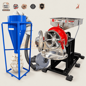 atta chakki 15 ch - machine avec cyclone souffleur - reindeer machinery