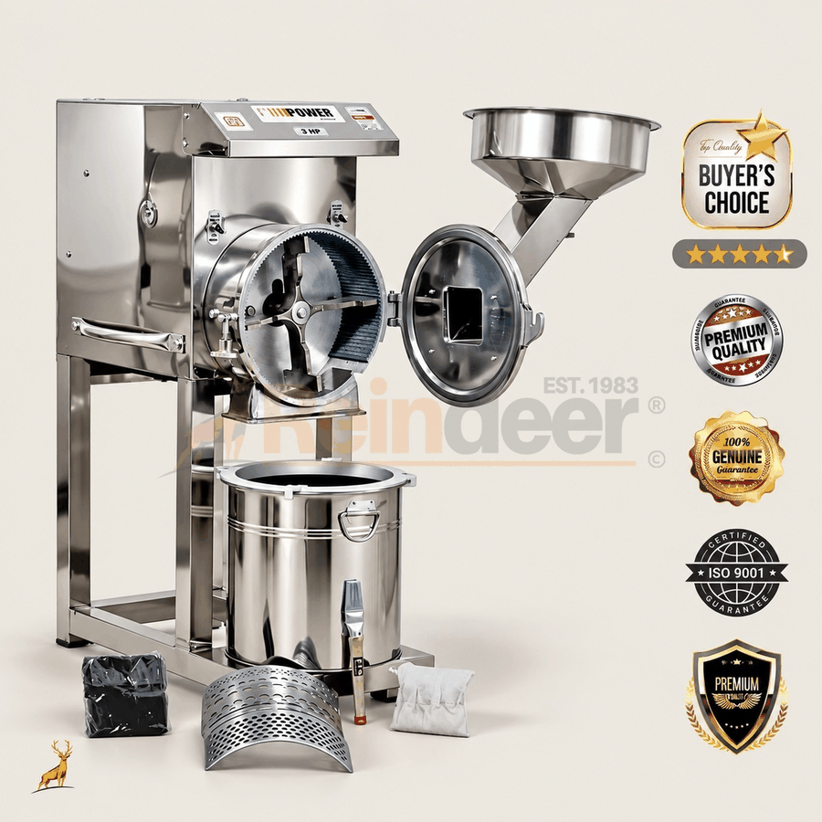 Atta chakki 2 ch – vue de face – Reindeer Machinery