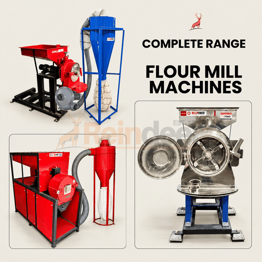 Atta chakki 20 ch - Gamme complète - Reindeer Machinery
