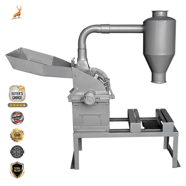 3 hp chilli grinding machine - main machine view - reindeer machinery