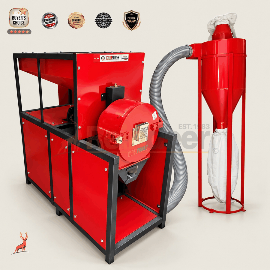 atta chakki commerciale - machine avec ventilateur-cyclone - reindeer machinery
