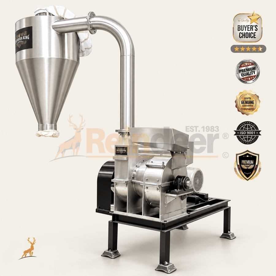 machine pour moudre le curcuma - qualité alimentaire ss304 - reindeer machinery