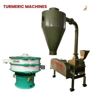 machine à poudre de curcuma - machine avec tamiseur vibro - reindeer machinery
